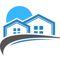 Blue Minimal Real Estate Free Logo